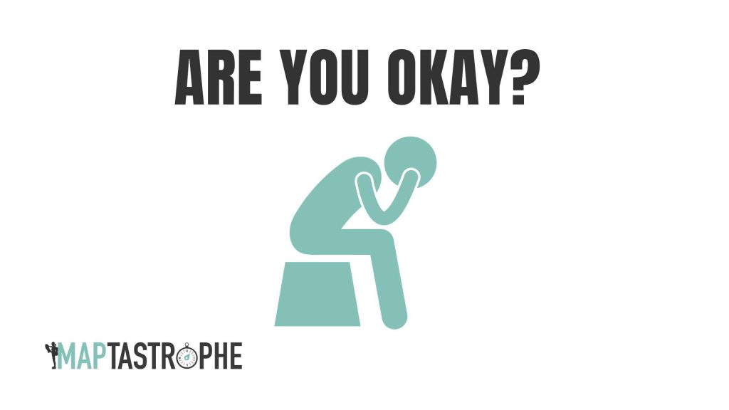 Asking if you're okay during a midlife crisis.