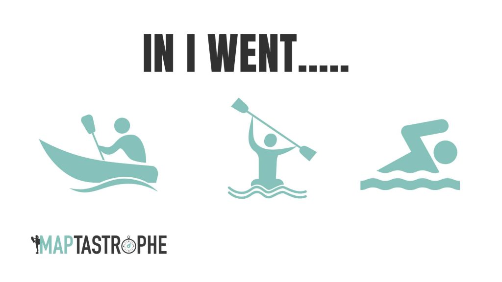 Falling in the water during a midlife crisis.